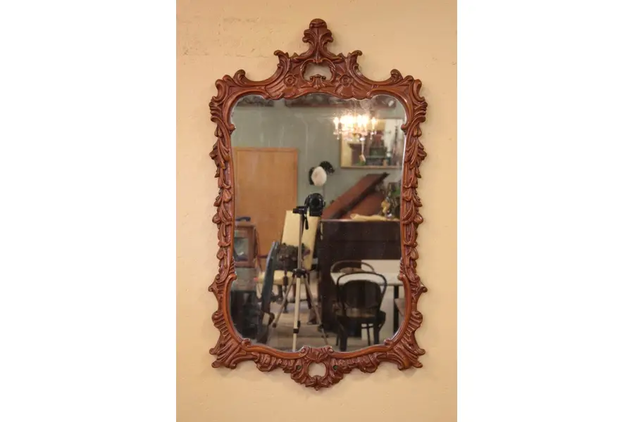 Photo of Maple Carved Antique French Style Mirror