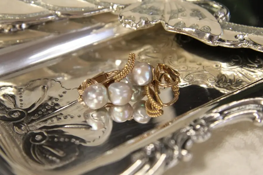 Photo of Tahitian Black Pearl Earrings 14K