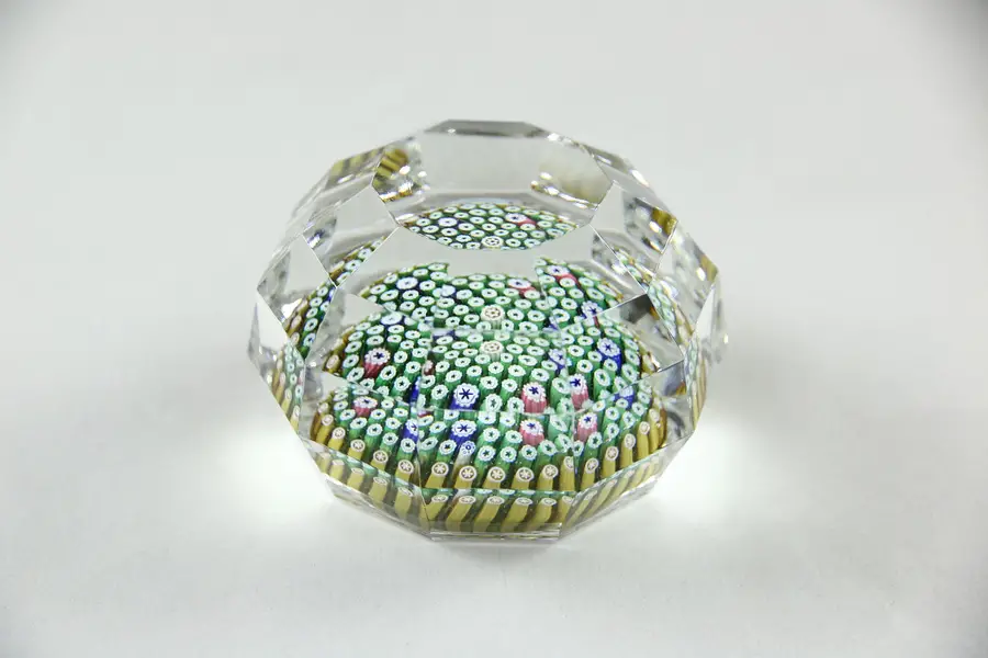Photo of Whitefriars Millefiore Faceted Paperweight