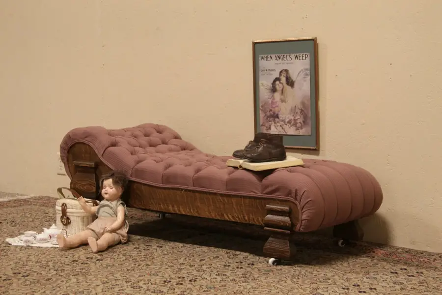 Photo of Victorian Child's Fainting Couch or Chaise Lounge