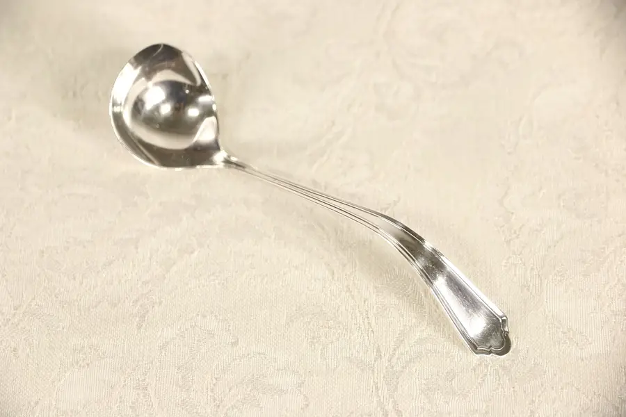 Photo of Sterling Silver 1910 Antique 5" Sauce Ladle, Hallmarked