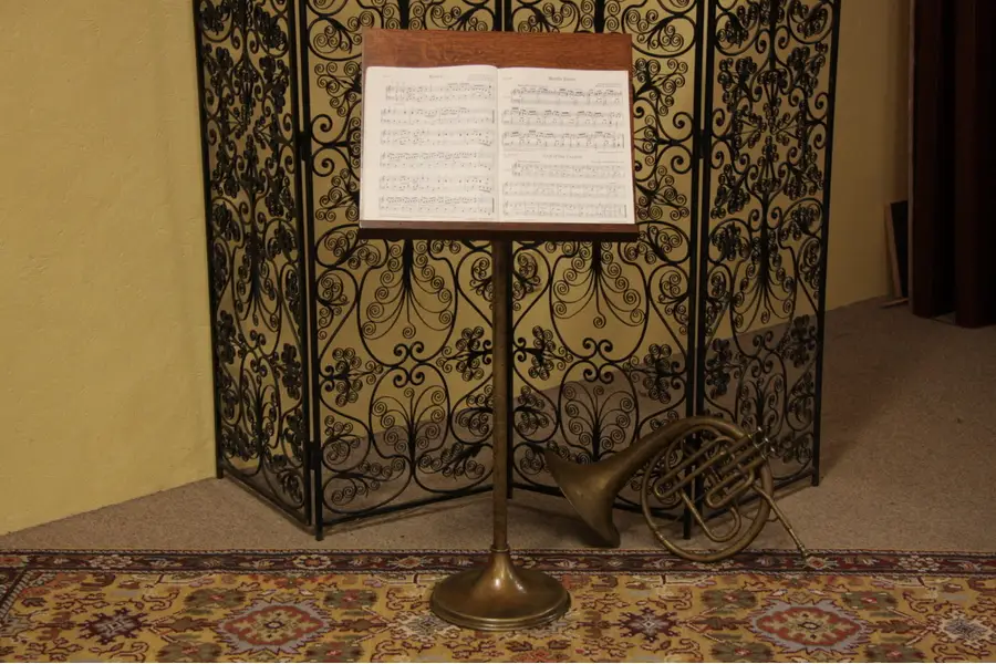 Photo of Oak & Iron Antique 1900 Music Stand