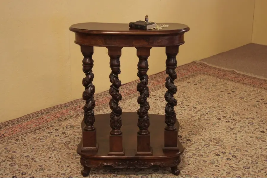Photo of Baroque Carved Prayer Kneeler or Prie Dieu