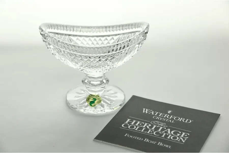 Photo of Waterford of Ireland SignedCrystal Heritage Collection Boat Bowl