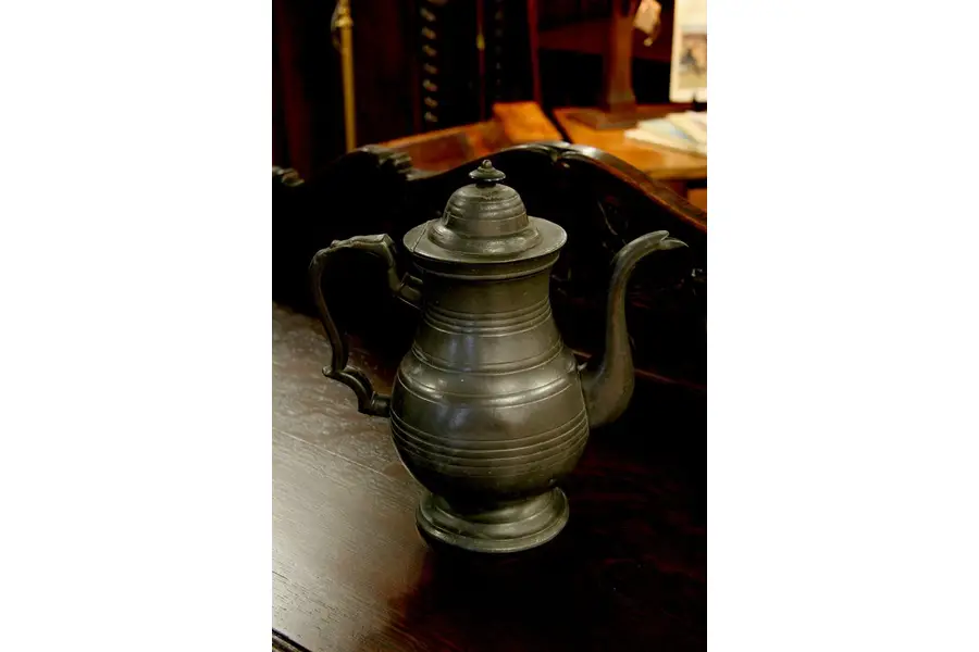 Photo of A. Griswold Ct. Antique Pewter 1800's Coffee Pot