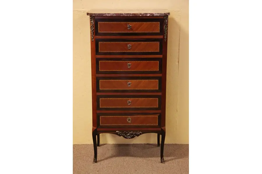 Photo of Marble Top French Lingerie Chest