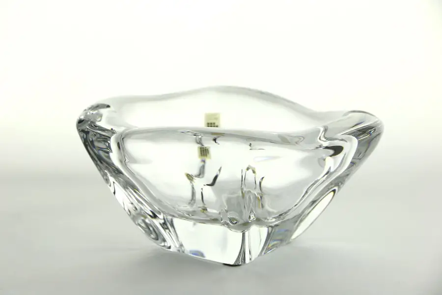 Photo of Daum of Nancy, France Signed Crystal Bowl or Ashtray
