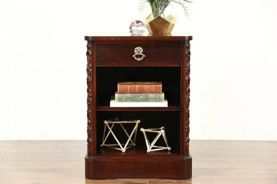 Photo of Century Signed Traditional Vintage Mahogany Nightstand