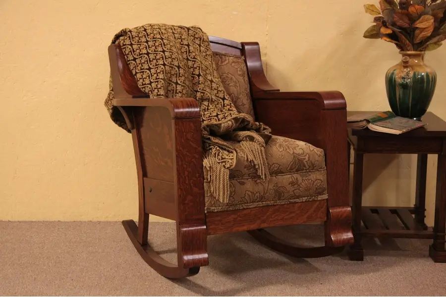 Photo of Arts & Crafts Mission Oak Antique Rocker