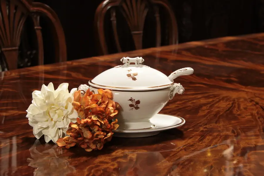 Photo of Tea Leaf Furnival Sauce Bowl Gravy Boat, Ladle