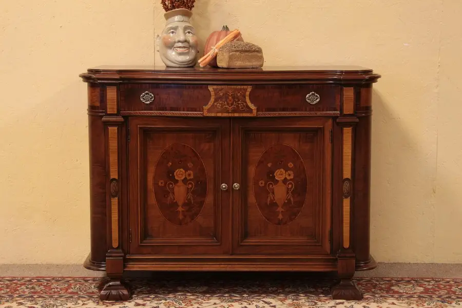 Photo of Tudor Antique Carved Sideboard or Huntboard