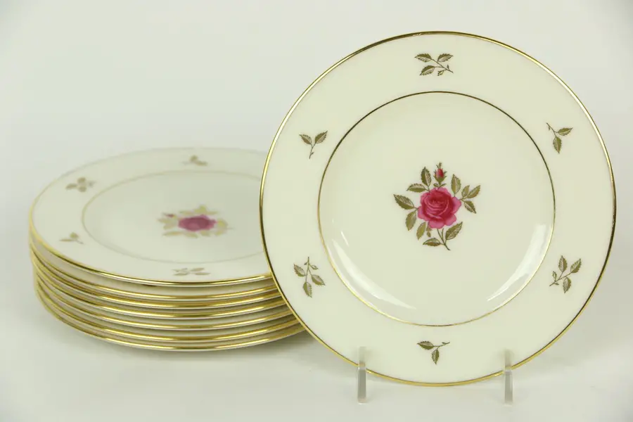 Photo of Lenox Rhodora Set of 8 Bread & Butter or Dessert Plates 6 1/2"