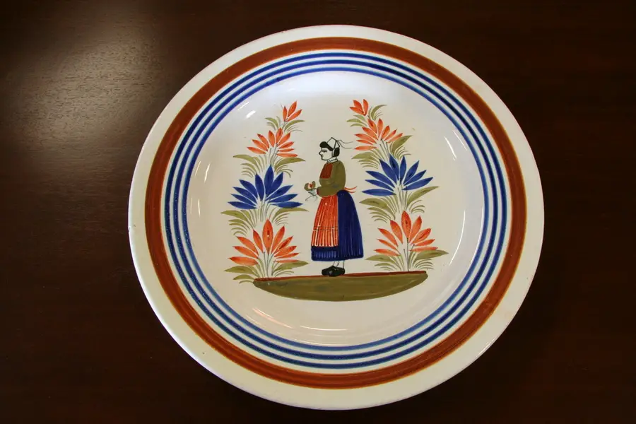 Photo of Henriot Quimper French 12 1/2" Chop or Serving Plate