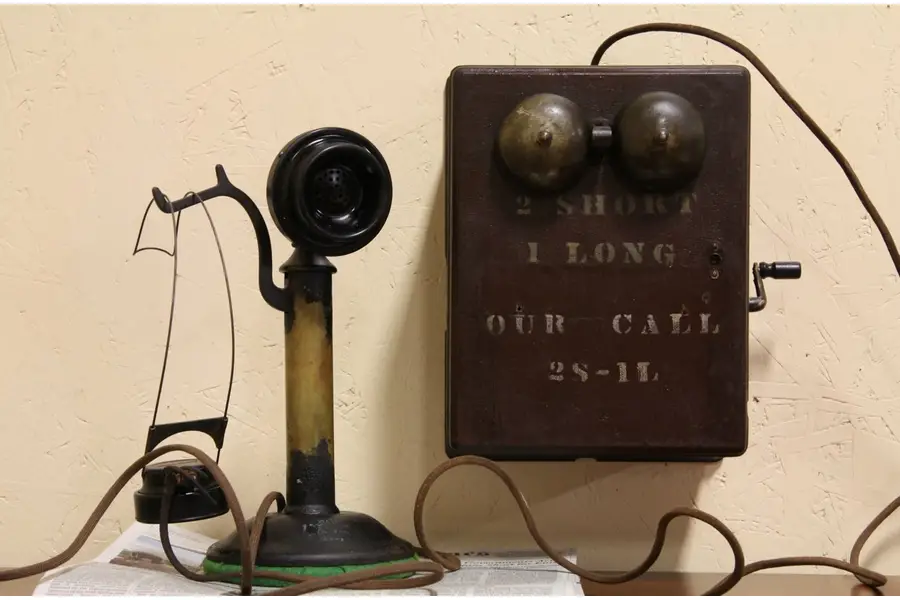 Photo of Candlestick 1920 Antique Telephone with Generator & Bell