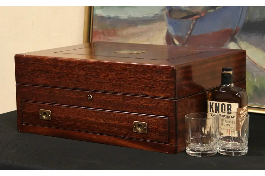 Photo of Humidor from Antique 1900 Silver or Jewelry Chest