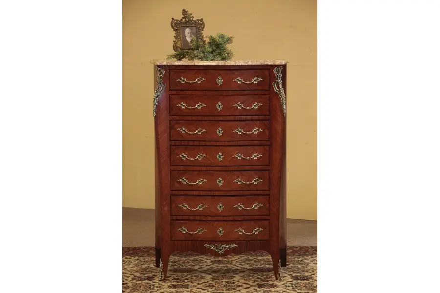 Photo of Semanier - French Marble & Marquetry Lingerie Chest