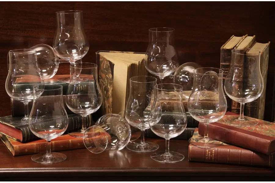 Photo of Set 12 Gorham Crystal Brandy Cognac Goblets Snifters