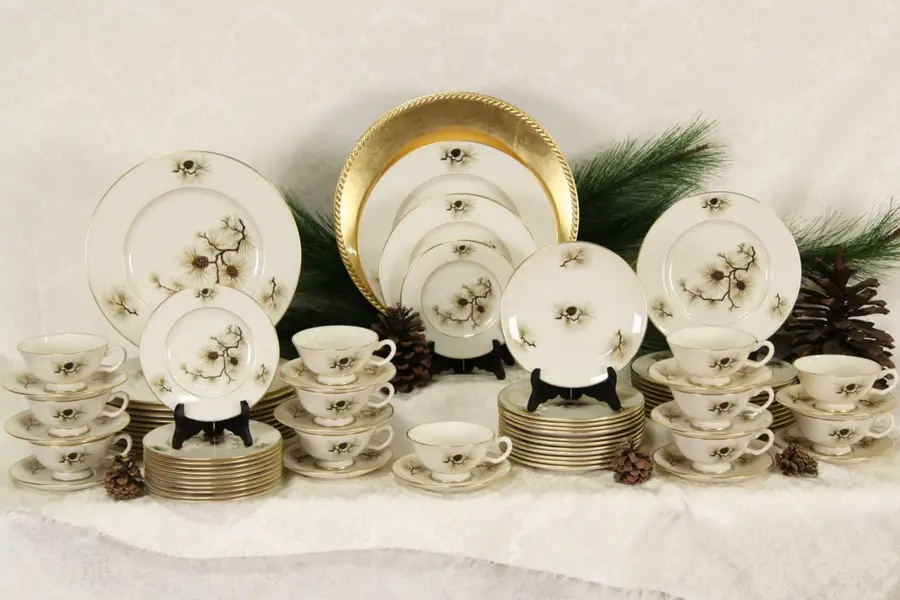 Photo of Set of Lenox Pine China 6 Pc.Place Settings for 12