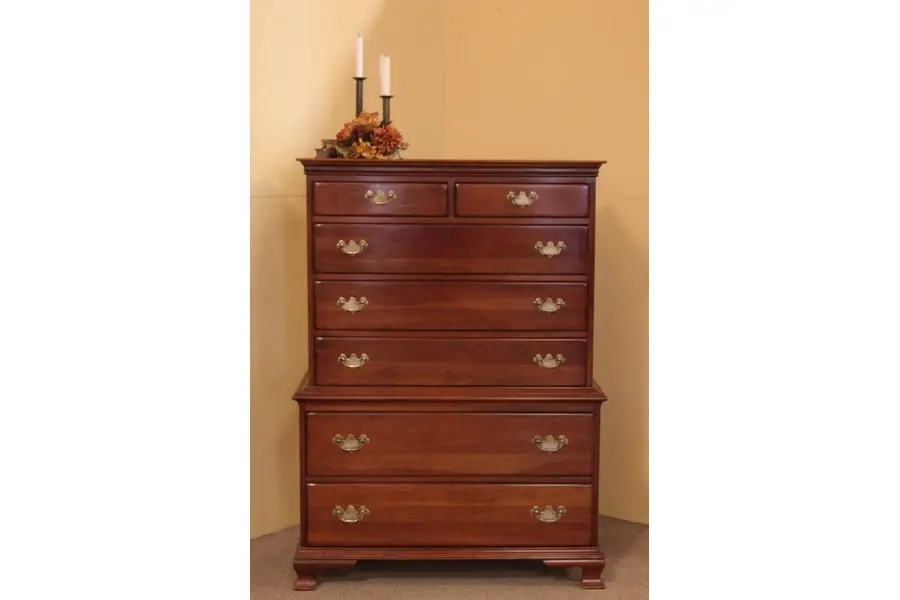Photo of Georgian Cherry Highboy, Tall Chest on Chest