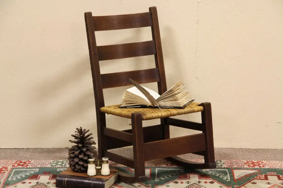 Photo of Arts & Crafts Mission Oak Antique Rocker