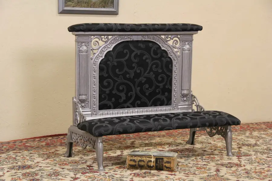 Photo of Wedding Kneeler or Prie Dieu for 2, 1915 Antique, Newly Upholstered