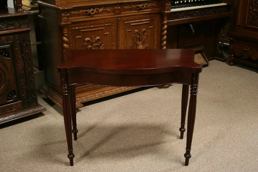 Photo of Centennial Sheraton Mahogany Gateleg Game Table