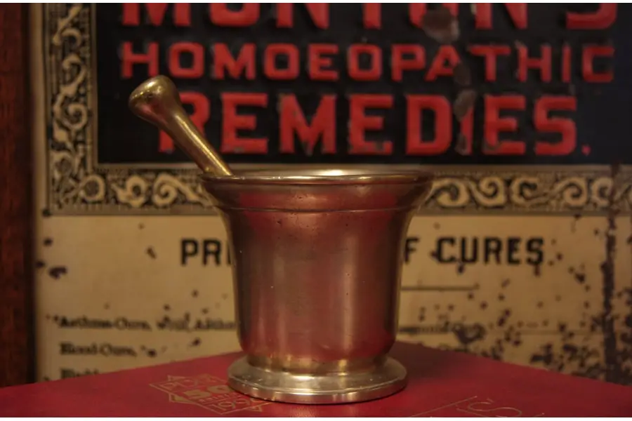 Photo of Brass Antique Apothecary Mortar & Pestle