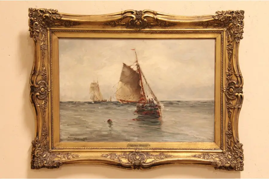 Photo of Sailboats Walter Wilson Oil Painting