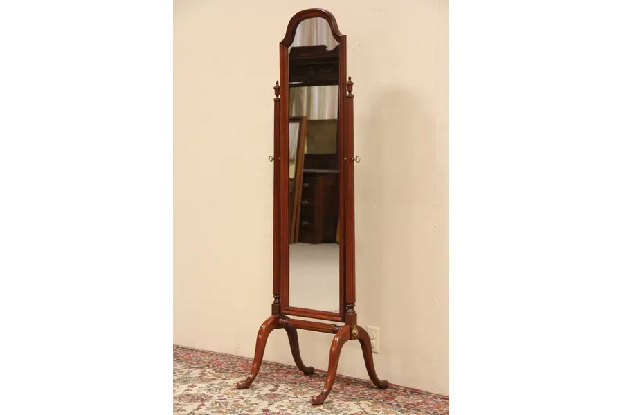 Photo of Cherry Cheval or Swivel Dressing Mirror