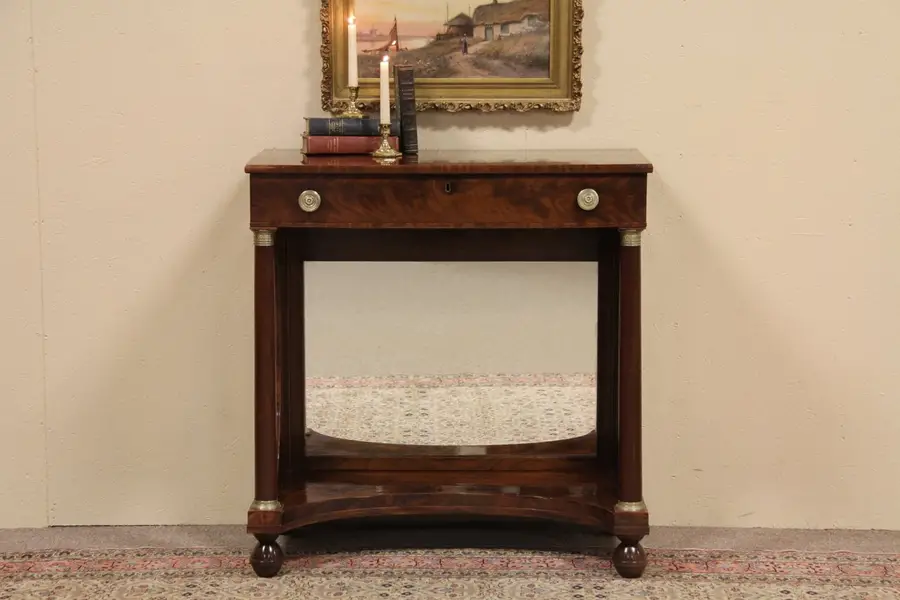 Photo of Pier, Console or Petticoat Antique 1810 Table