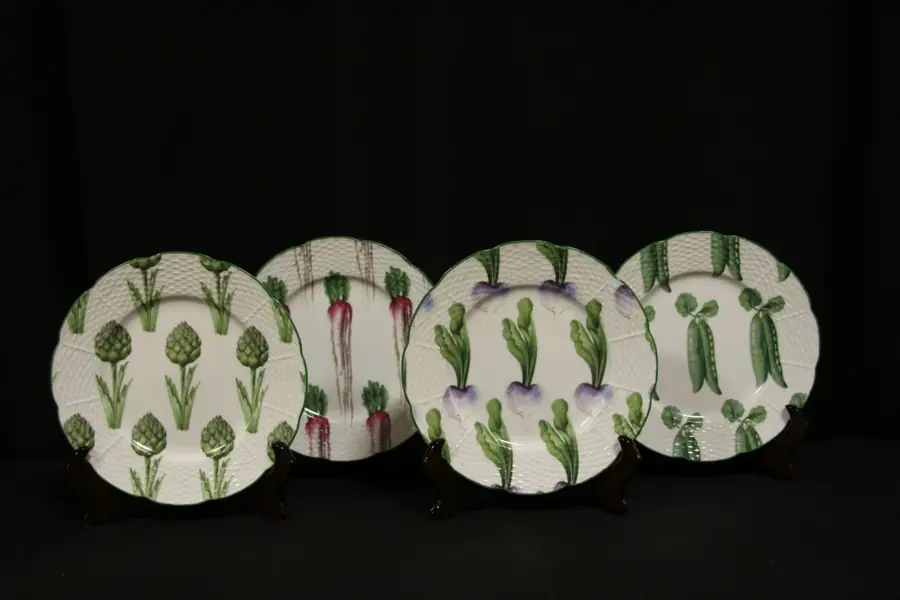 RAYNAUD LIMOGESプレート4枚セット Raynaud Limoges Villandry Legumes Set of 4 Plates
