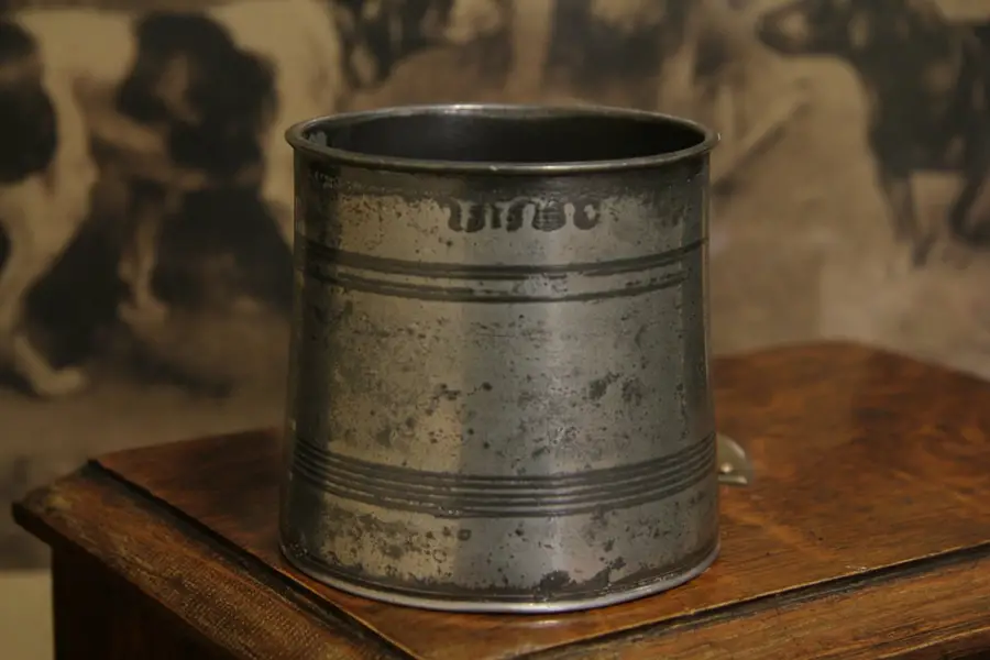 Photo of English Antique 1830 Pewter Spooner, Yates & Birch