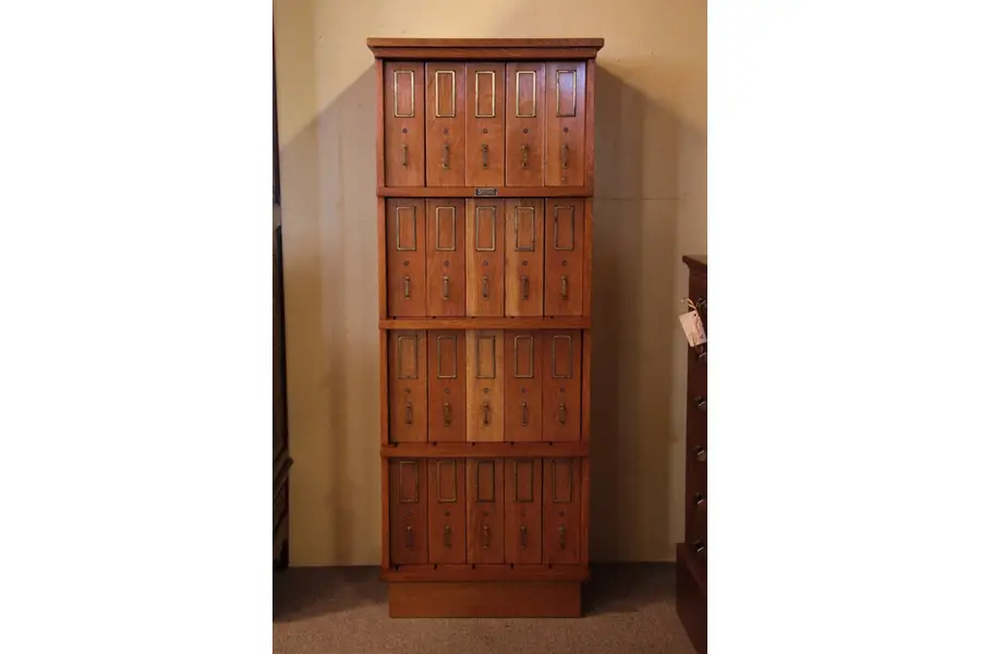 Photo of Art& Crafts Schwartz Drugstore Medicine File Cabinet