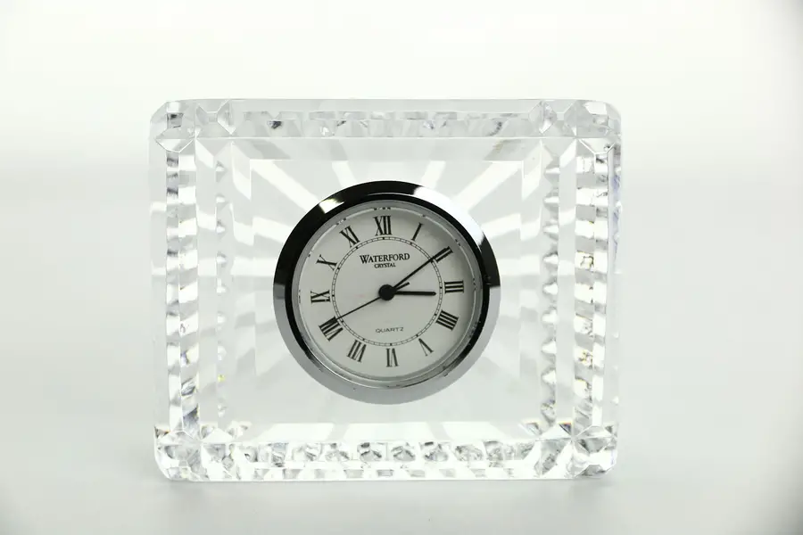 Photo of Waterford Signed Crystal Square Clock