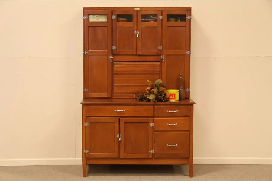 Photo of Wilson Hoosier Kitchen Roll Top Cupboard