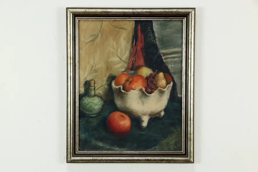 Photo of Still Life Fruit Original Oil Painting, Basil Orlov 1943
