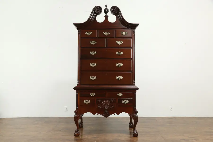 Photo of Traditional Mahogany Georgian Style Highboy or Chest on Chest
