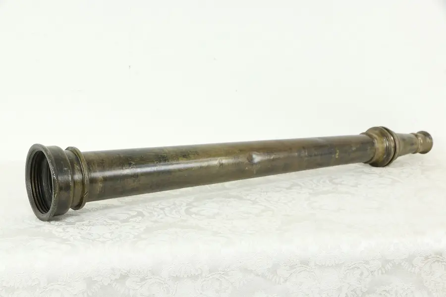 Photo of Elkhart Brass Antique 30" Fire Hose Nozzle, April 1913