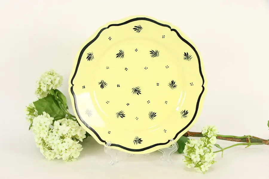 Photo of Henriot Quimper Signed Plate, Hand Painted Brittany, France