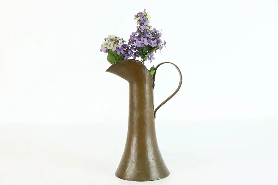 Photo of Copper Farmhouse Antique Hand Hammered Pitcher or Vase