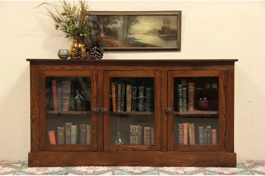 Photo of Arts & Crafts 1900 Bookcase, Cabinet, TV Console