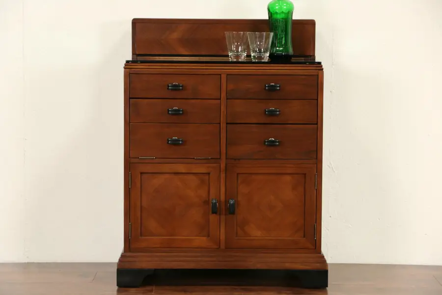 Photo of Art Deco 1930's Vintage Doctor Medical or Bathroom Cabinet, Signed Allison