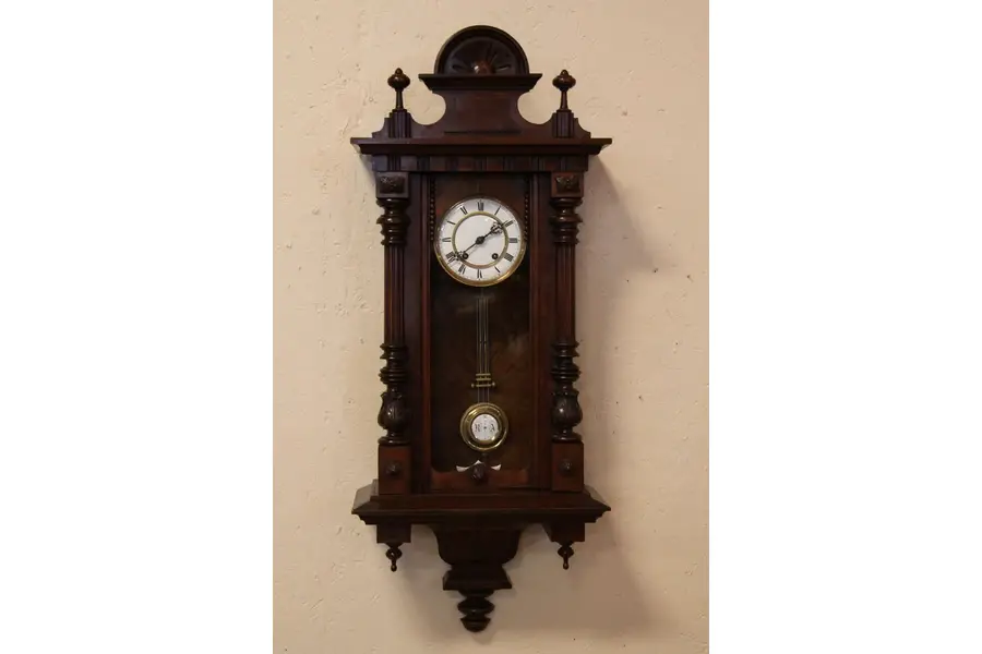 Photo of Victorian Antique Vienna Regulator Wall Clock