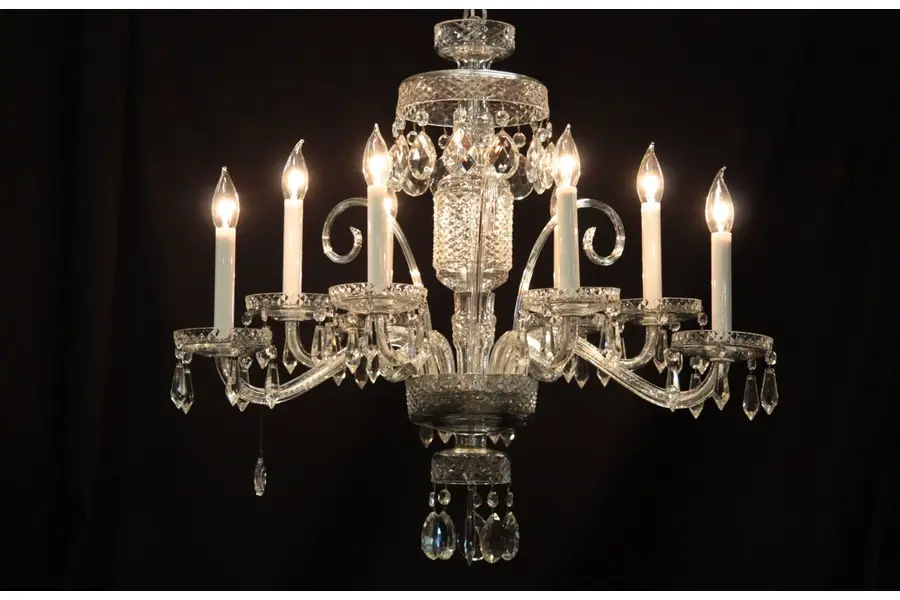 Photo of Bohemian Czech Cut Crystal Chandelier