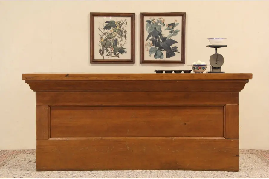 Photo of Country Pine 1890 General Store Counter, Bar or Kitchen Island