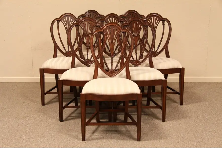 Photo of Set of 8 Shield Back Chairs