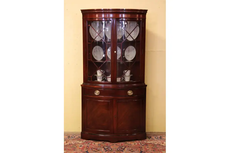 Photo of Drexel Mahogany Corner Cabinet
