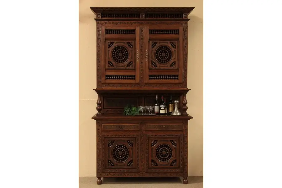 Photo of Brittany Carved Cupboard or Pantry, circa 1900