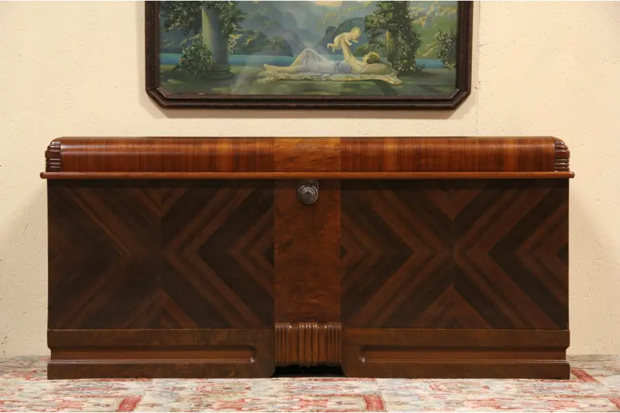 Photo of Art Deco Cavalier Waterfall 1935 Cedar Chest or Bench