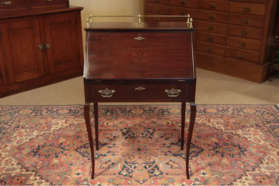 Photo of Art Nouveau Antique Secretary Desk, circa 1900
